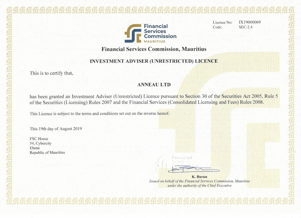 1.Anneau Ltd - FSC IA License