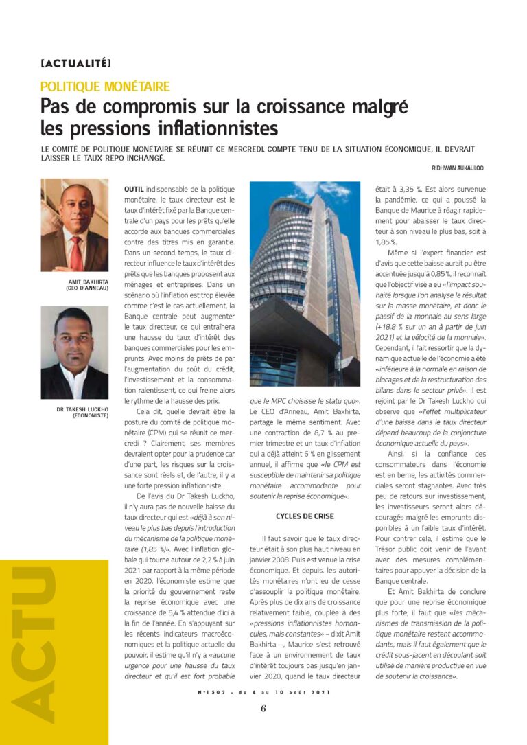 Business Magazine- Anneau -04.08.2021