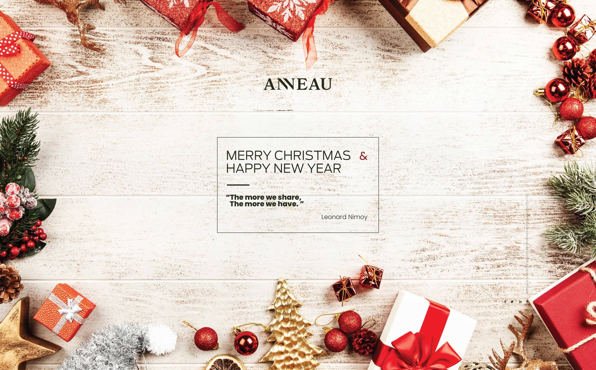 Christmas and New Year — ANNEAU historical artwork, 2023