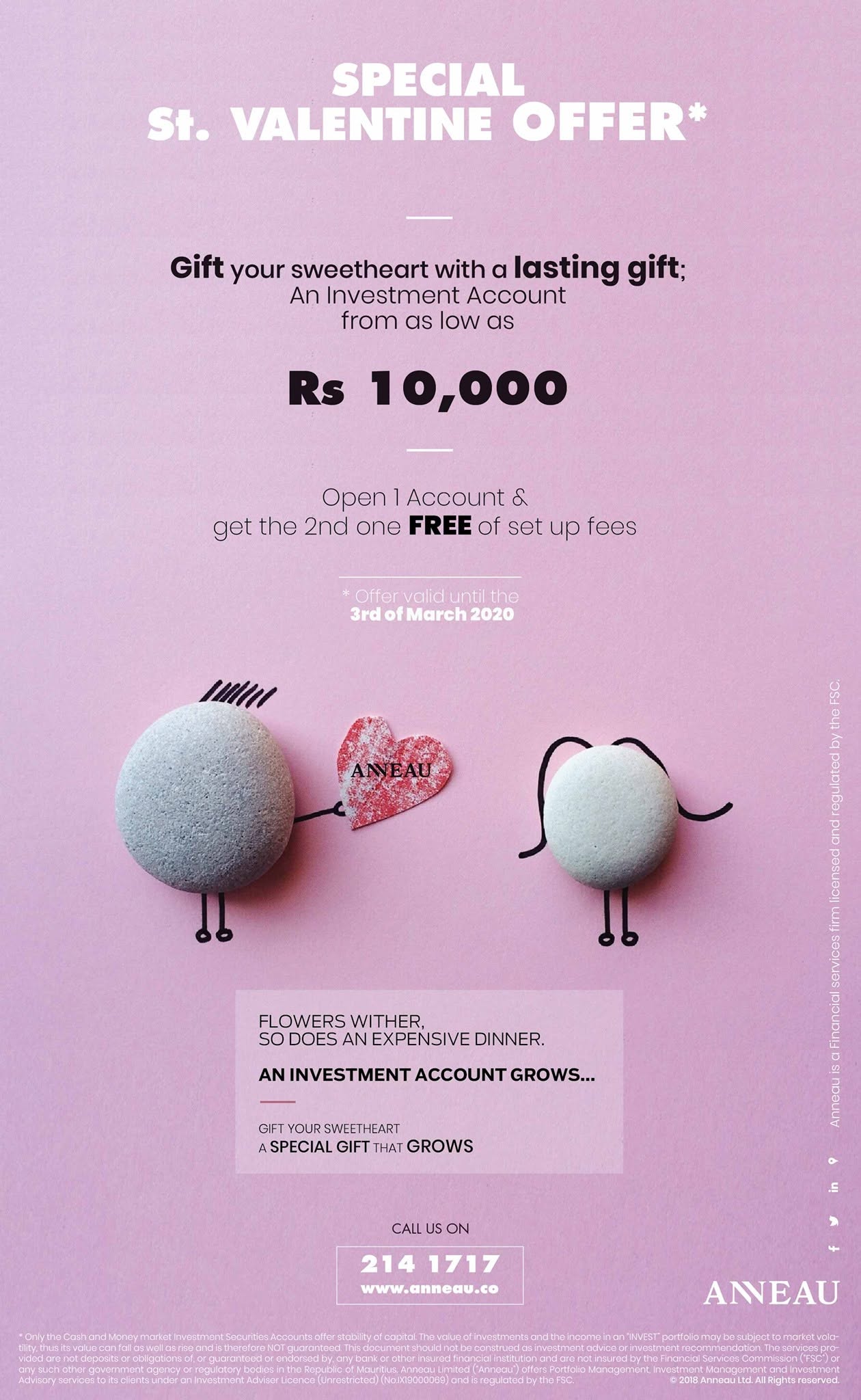 St Valentine’s offer — historical campaign — ANNEAU historical artwork, 2020