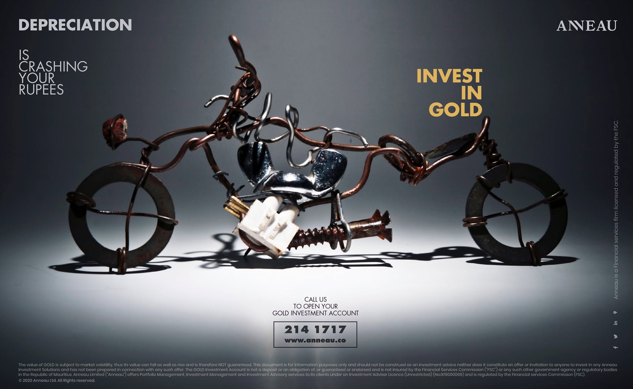 Invest in Gold — ANNEAU historical artwork, 2020