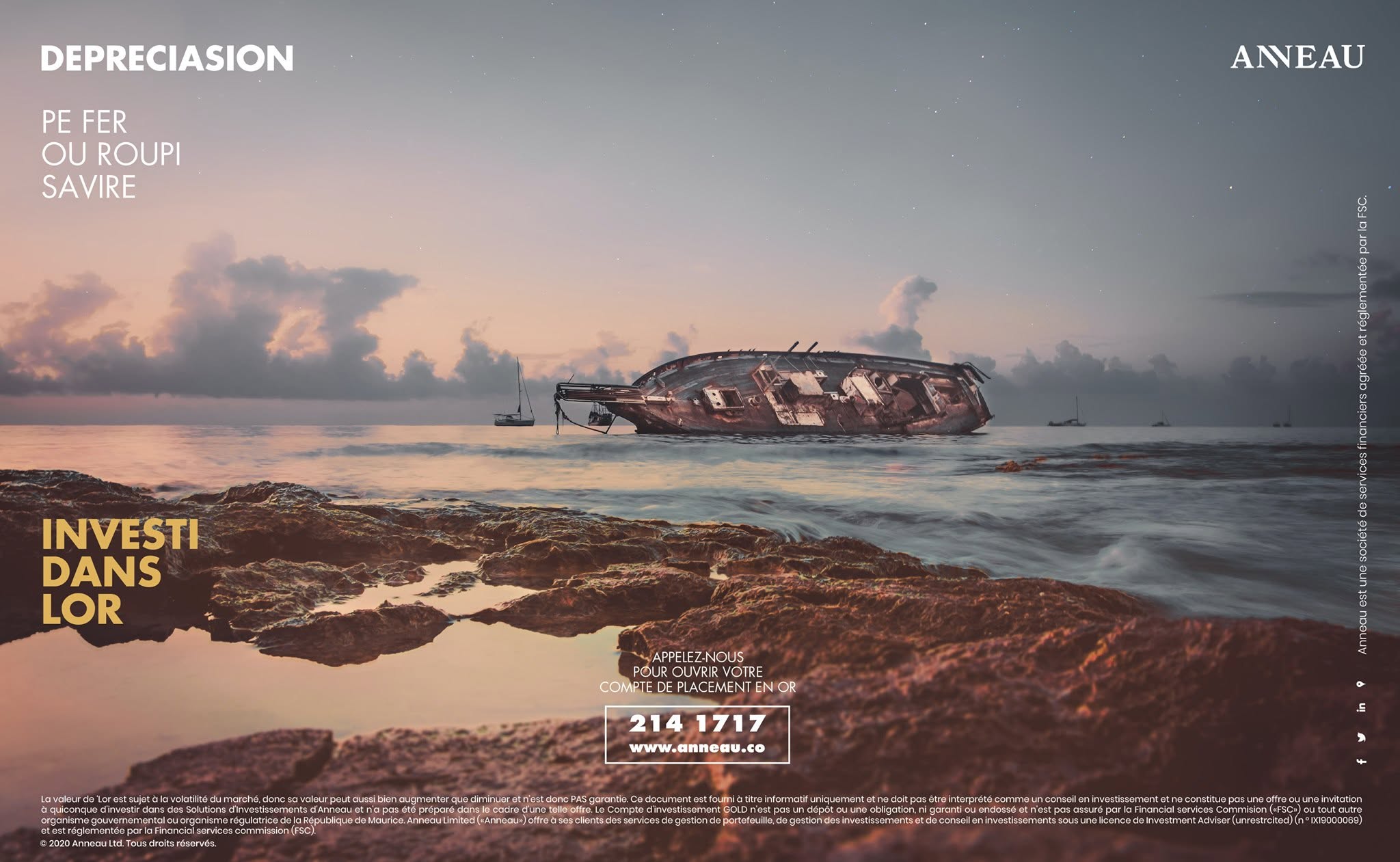 La dépréciation ruine vos roupies — ANNEAU historical artwork, 2020